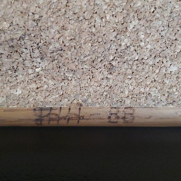 Oak Framed Floral Printed Art Trivet Tile vintage 80s Italy - Picture 4 of 4